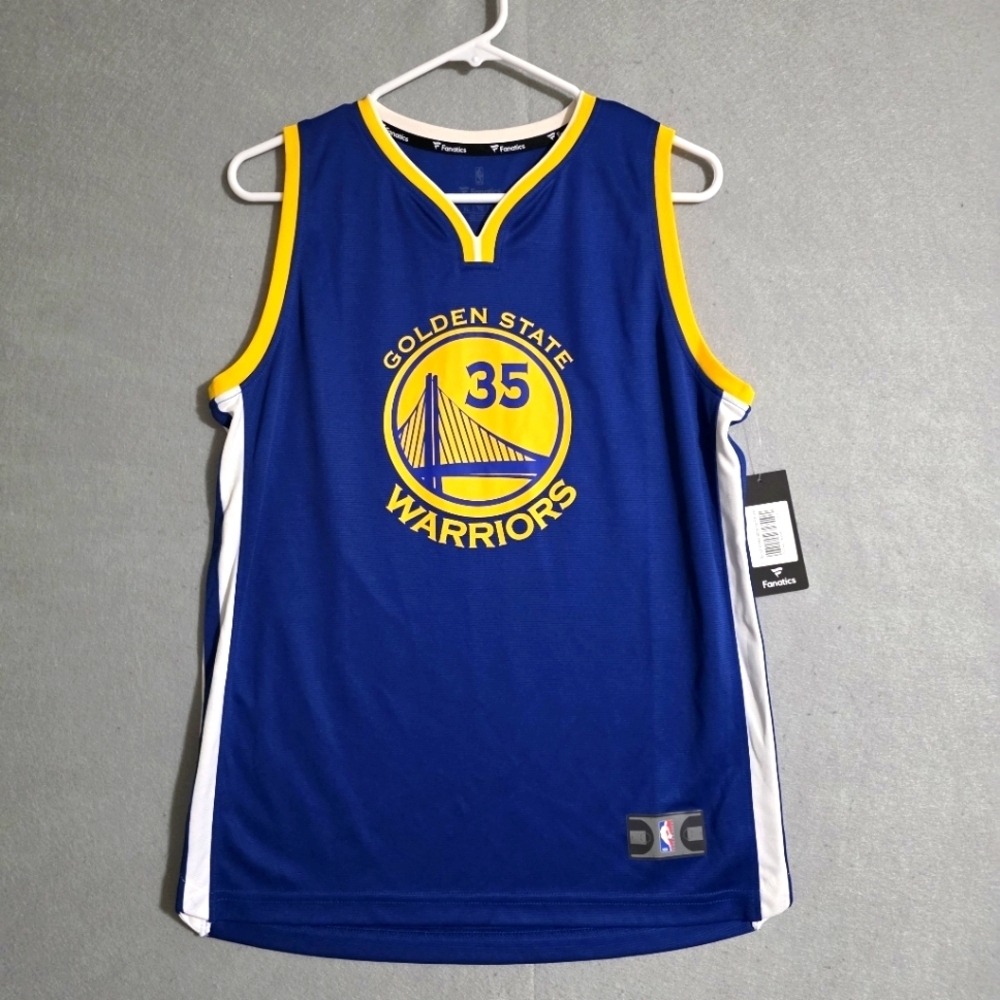 NWT Fanatics Golden State Warriors #35 Kevin Durant Jersey Size Youth XL